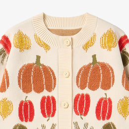 Petite Revery Veggie Jacquard Cardigan