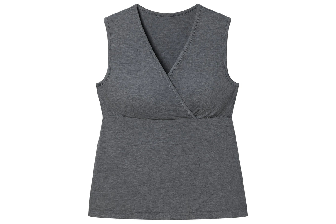 Nest Designs Women's Nursing Tank Top Charcoal — product detail