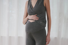 Nest Designs Women's Nursing Tank Top Charcoal