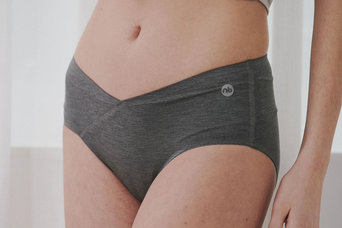 Nest Designs Women's Underwear Warm Taupe/Charcoal — lifestyle