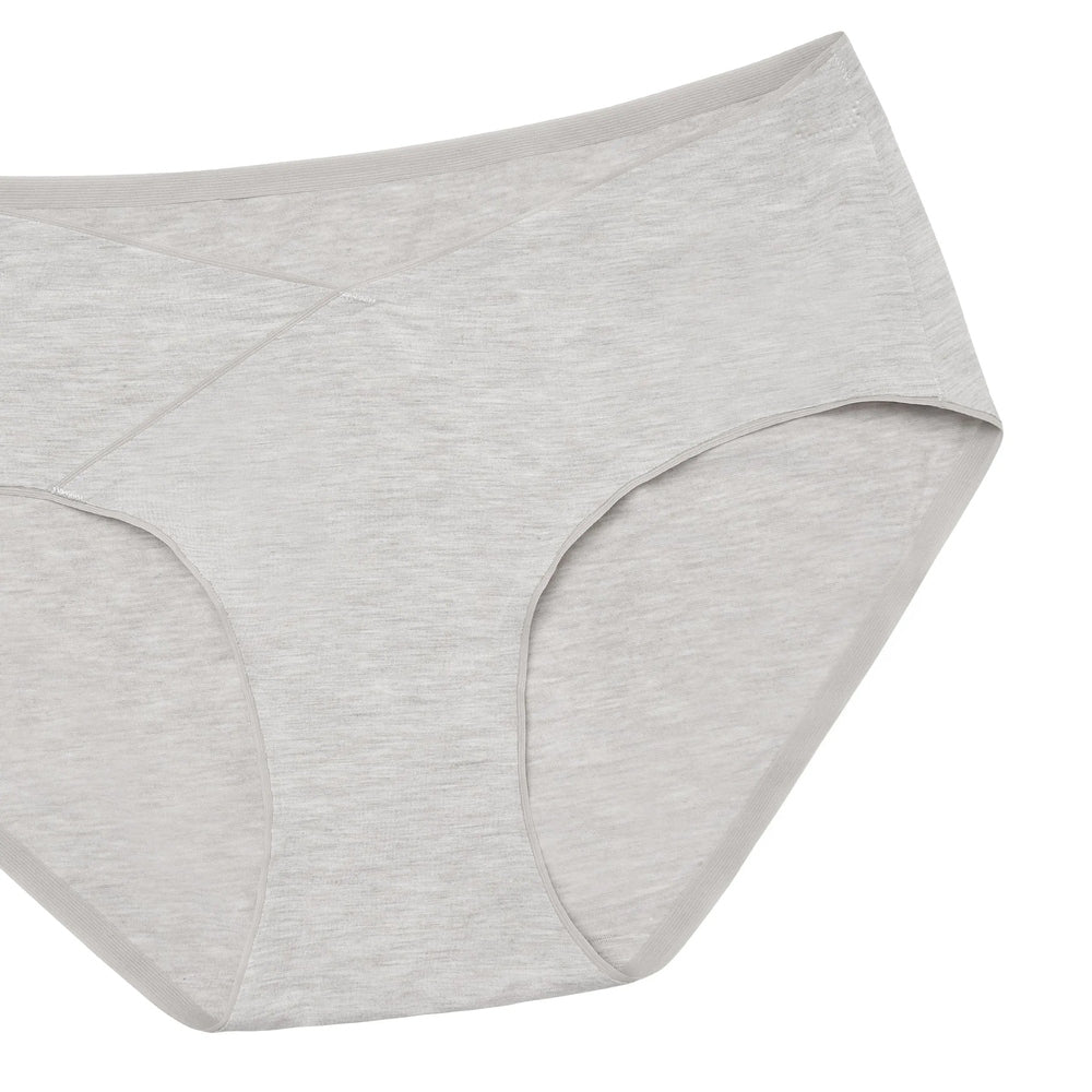 NEST DESIGNS Nest Designs Women's Underwear Warm Taupe/Gray Dusk Twisted crossover front panel with moderate coverage brief img 6/6