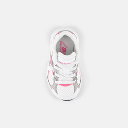 New Balance 408 Bungee Lace Shoes White With Pink Satin