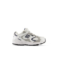 New Balance 408 Bungee Lace Toddler Shoes – NB White / Natural Indigo