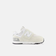 New Balance 574 NEW-B Hook & Loop Shoes Nimbus Cloud With White