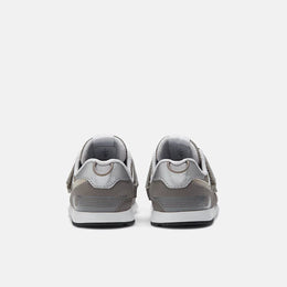 New Balance 574 NEW-B Hook & Loop Shoes Rain Cloud With White