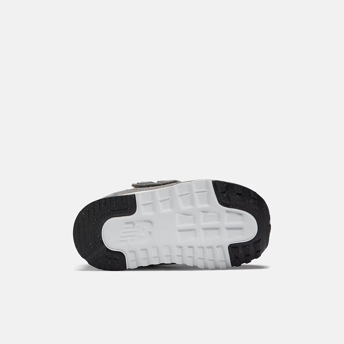 New Balance 574 NEW-B Hook & Loop Shoes in Rain Cloud With White — outsole