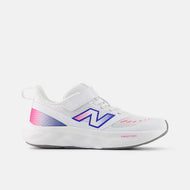 New Balance 625 Hook & Loop Shoes White With Pink Heat And Bluebird