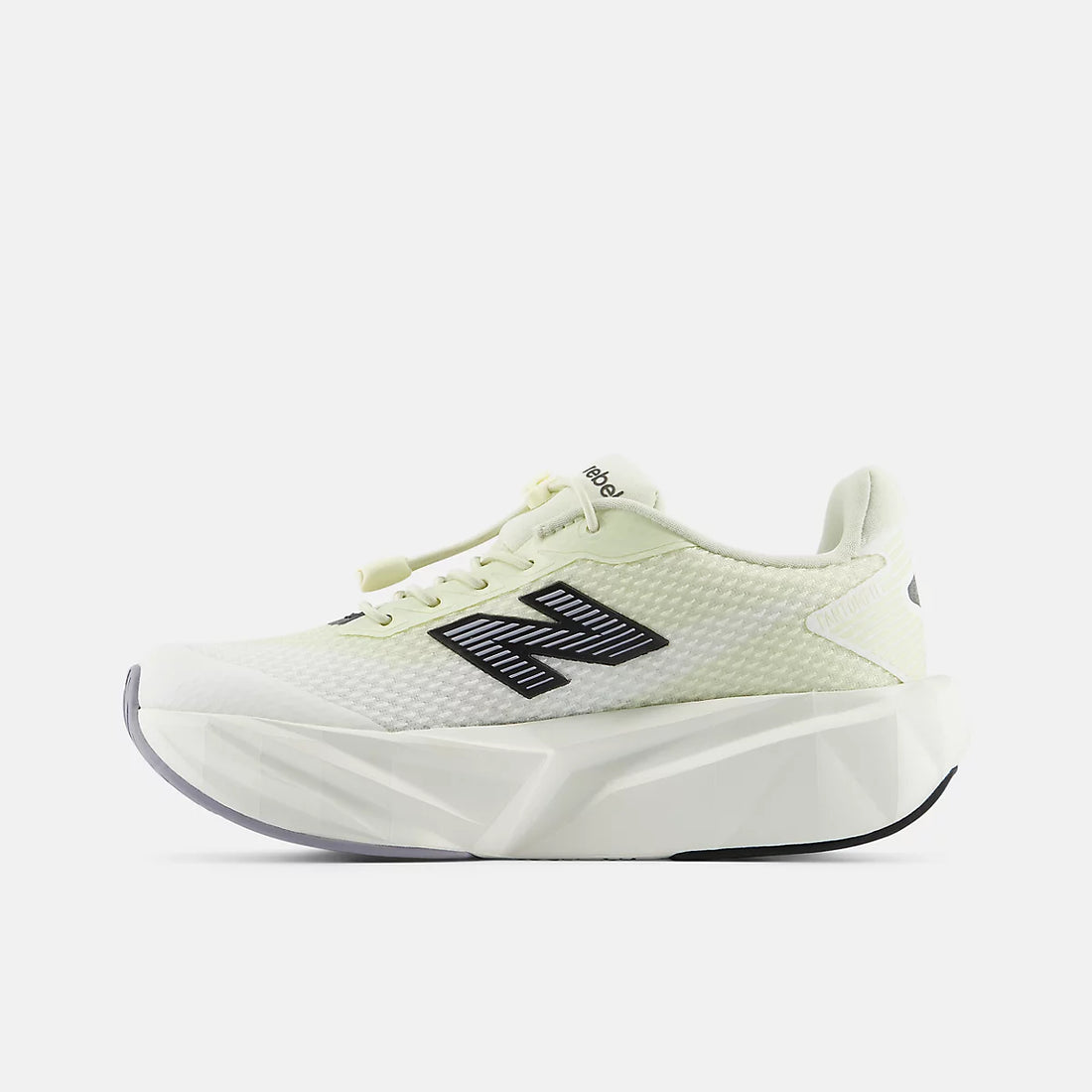 New Balance FuelCell Rebel Bungee Lace With Toggle Shoes in Pistachio Butter With Sea Salt And Digital Mist — inner side