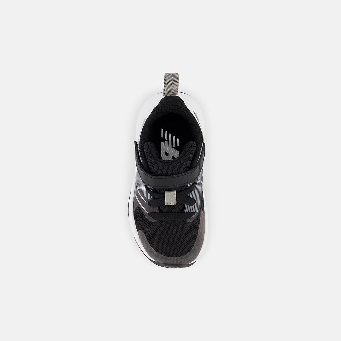 New Balance Rave Run V2 Bungee Lace With Top Strap Shoes in Black With White — top