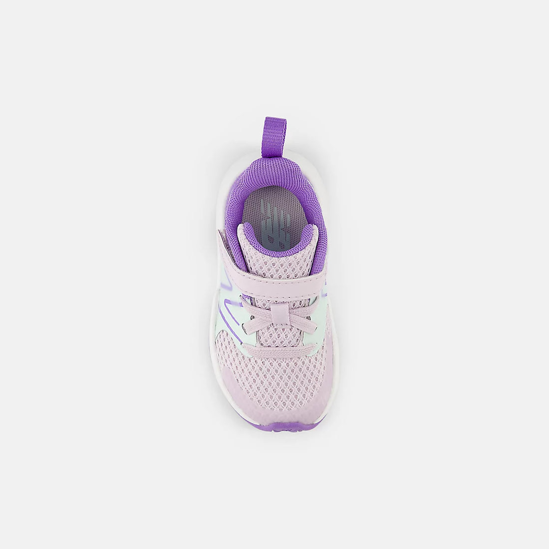 New Balance Rave Run V2 Bungee Lace With Top Strap Shoes in Taro With Cosmic Jade And Violet Crush — top