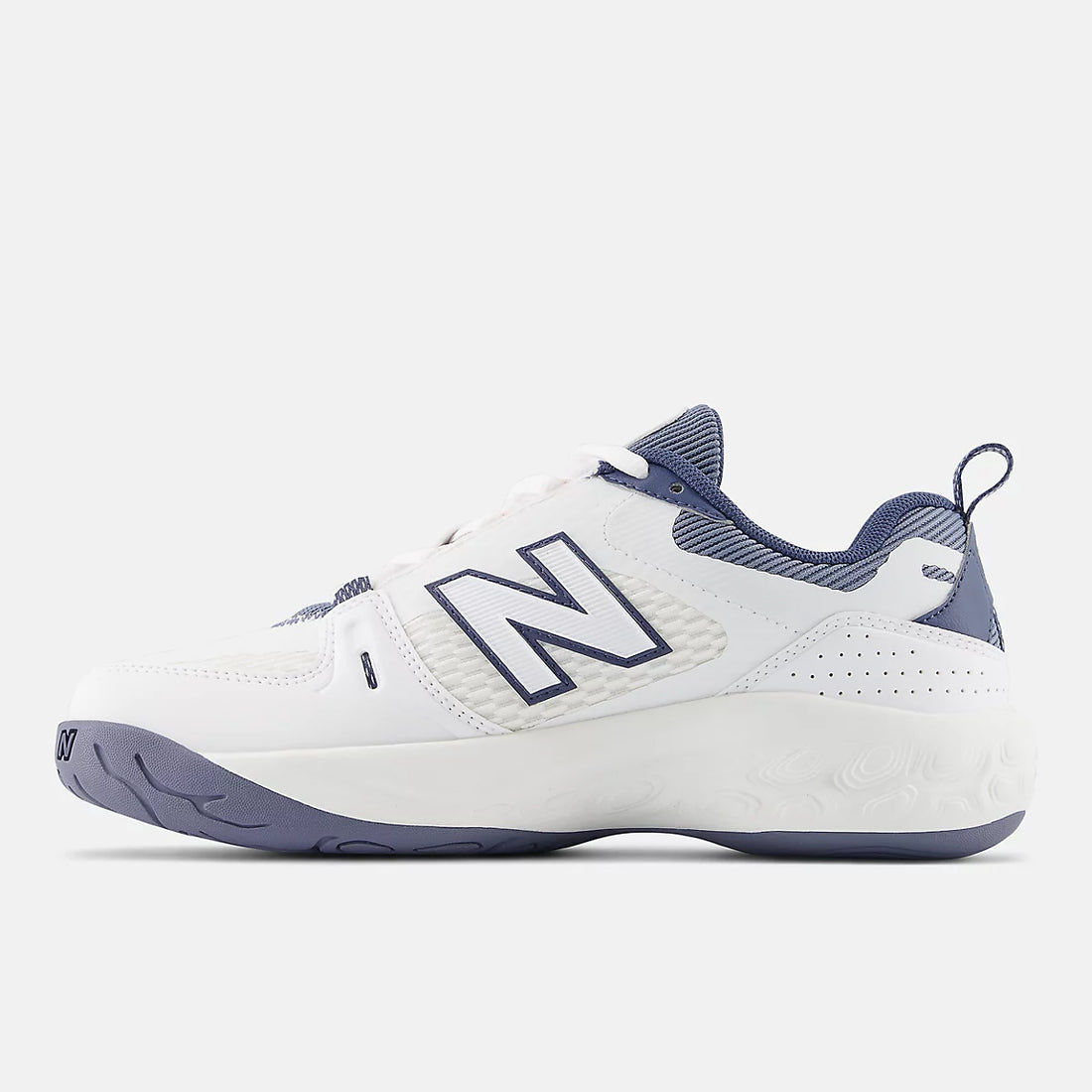 New Balance Women’s Fresh Foam X 1007 Tennis Shoes in White With Arctic Grey — inner side