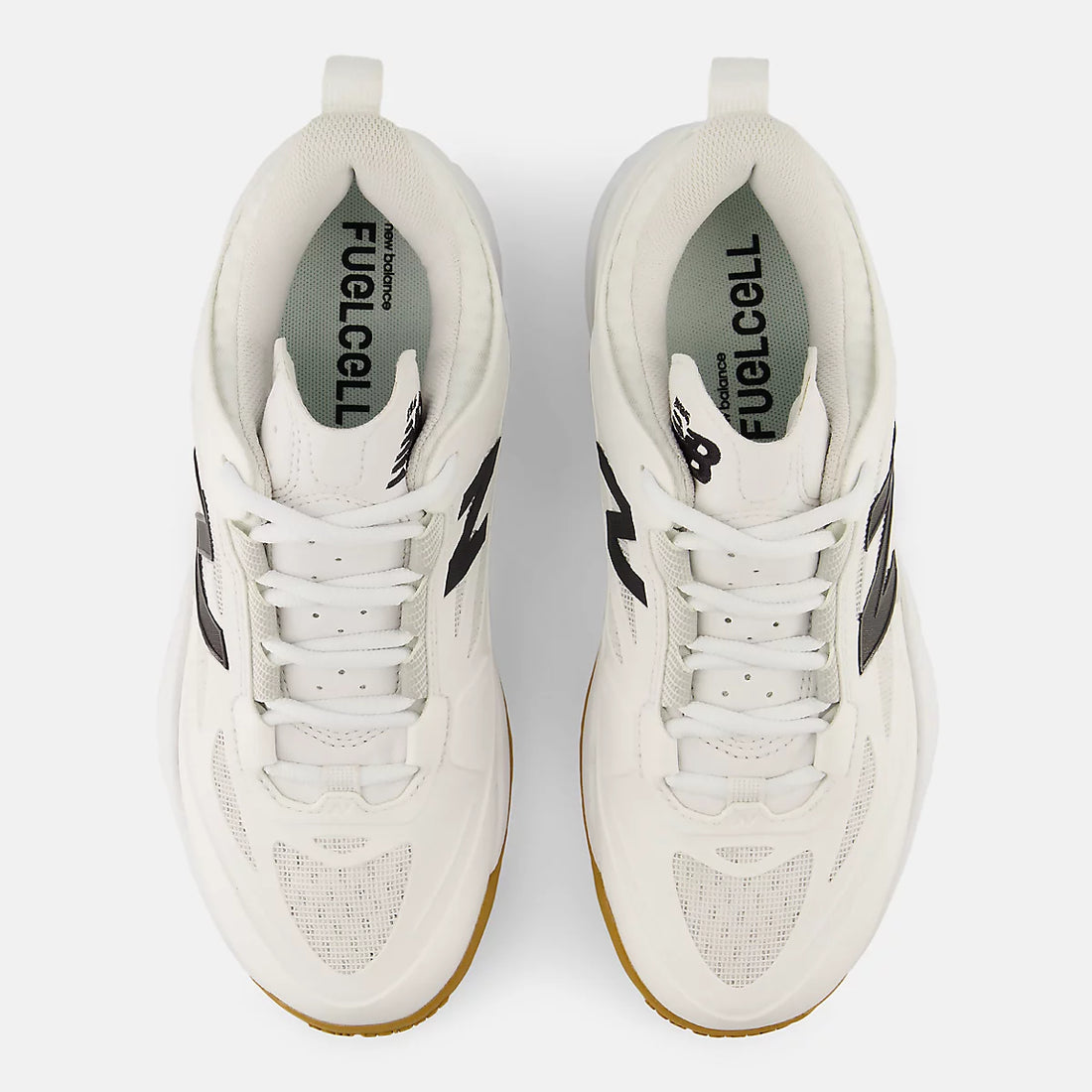 New Balance Women’s FuelCell 996v7 Tennis Shoes in White With Black — top pair