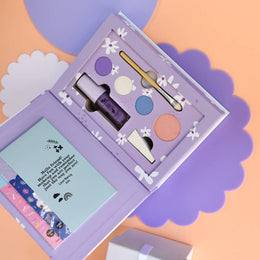 No Nasties Kids Nancy Kids Natural Pressed Powder Purple Makeup Palette Kit