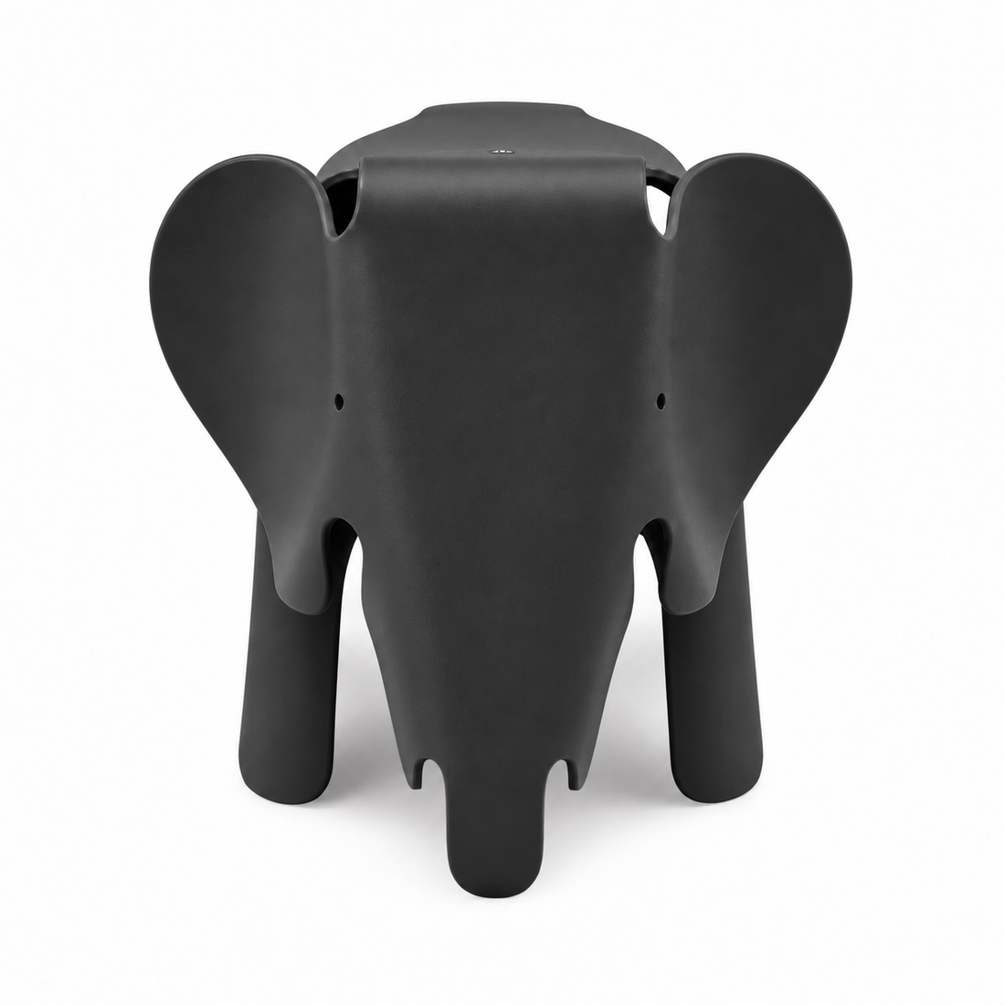 NORDIC Elephant Chair in Black, front view on a white background
