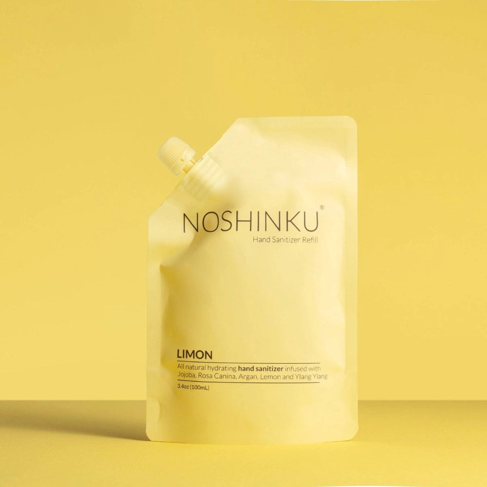 Noshinku Hand Sanitizer Refill Pouch, Lemon Scent, 3.4 oz package