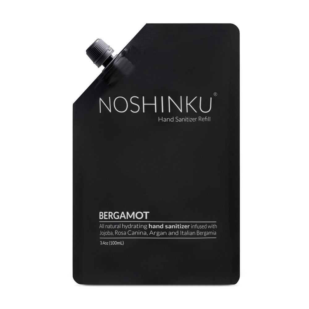 Noshinku hand sanitizer refill pouch, bergamot scent, 3.4 oz