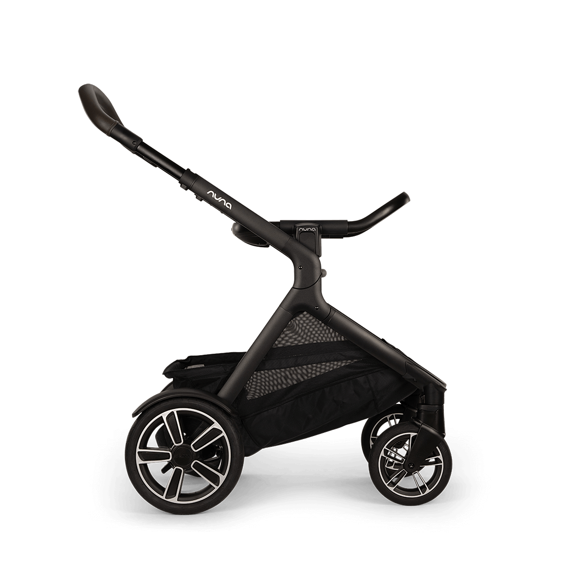 Nuna DEMI next Stroller with Rider Board — Biscotti frame with ring adapter