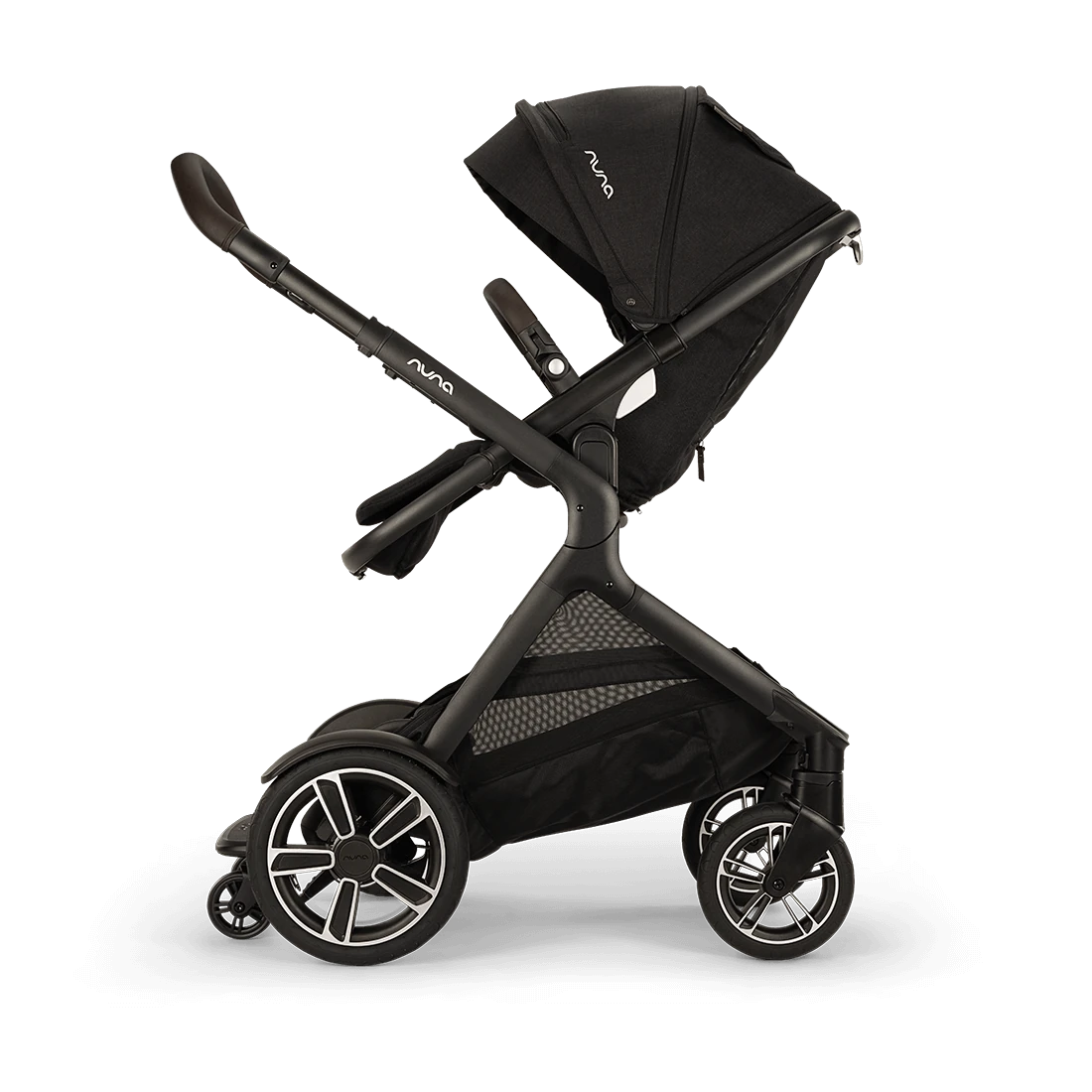 Nuna DEMI Next Stroller with Rider Board — Caviar — alternate product view 2