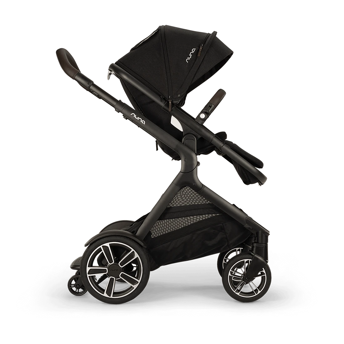 Nuna DEMI Next Stroller with Rider Board — Caviar — alternate product view 4