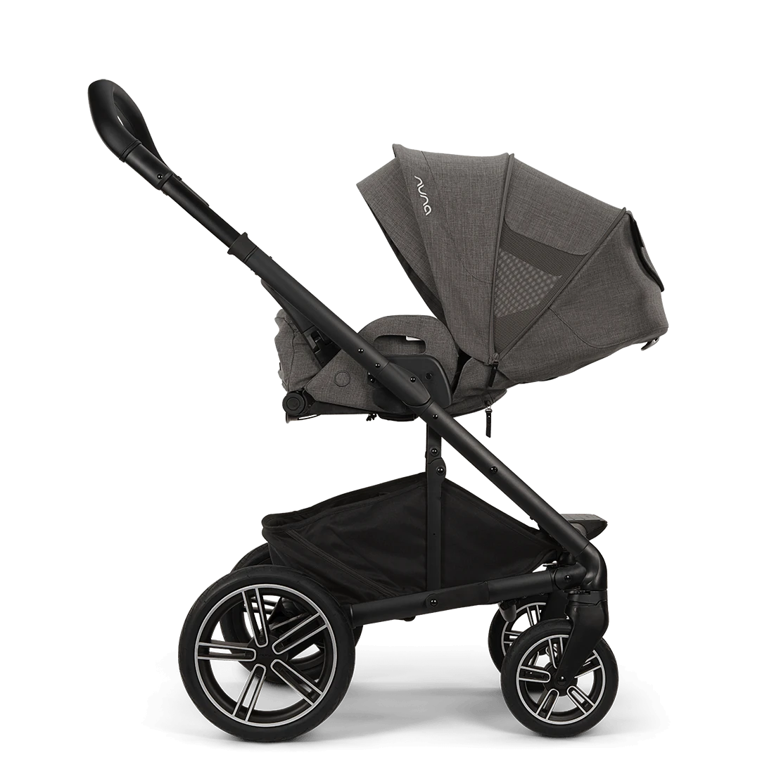 Nuna MIXX Next Full-Size Stroller — Pewter — alternate product view 3