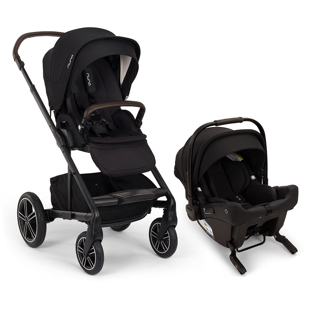 Nuna MIXX Next Stroller + PIPA Urbn Infant Car Seat Travel System showing stroller view