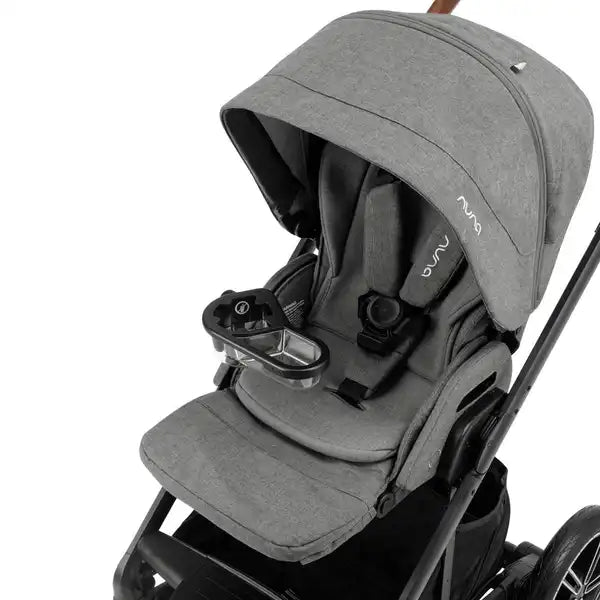 Nuna MIXX Series Child Tray attached to a stroller, inside view