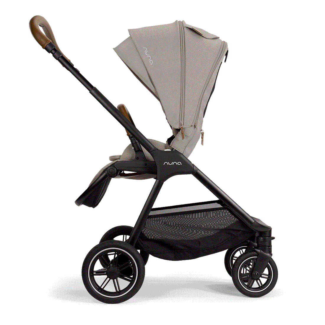 Nuna TRIV Next Stroller — Quick release, five-point no-rethread harness converts to a 3-point harness.