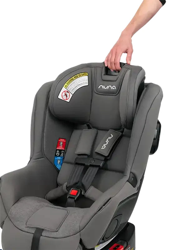 Nuna RAVA Convertible Car Seat showing Nuna rava in Granite — official product view 05