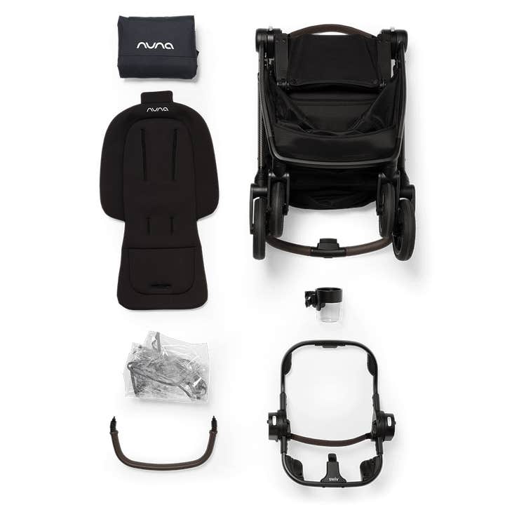 Nuna SWIV Stroller in Caviar — official product view 14