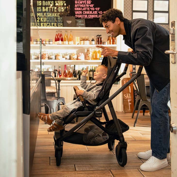 Nuna SWIV Stroller in Caviar — official product view 20