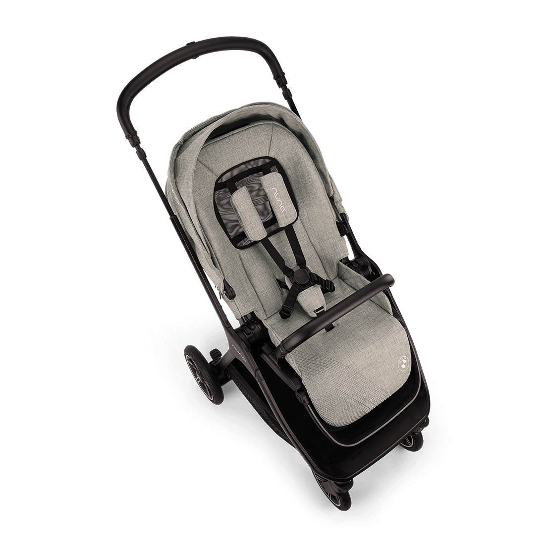 Nuna TRIV next Stroller — Graphene BMW Collection overhead seat view