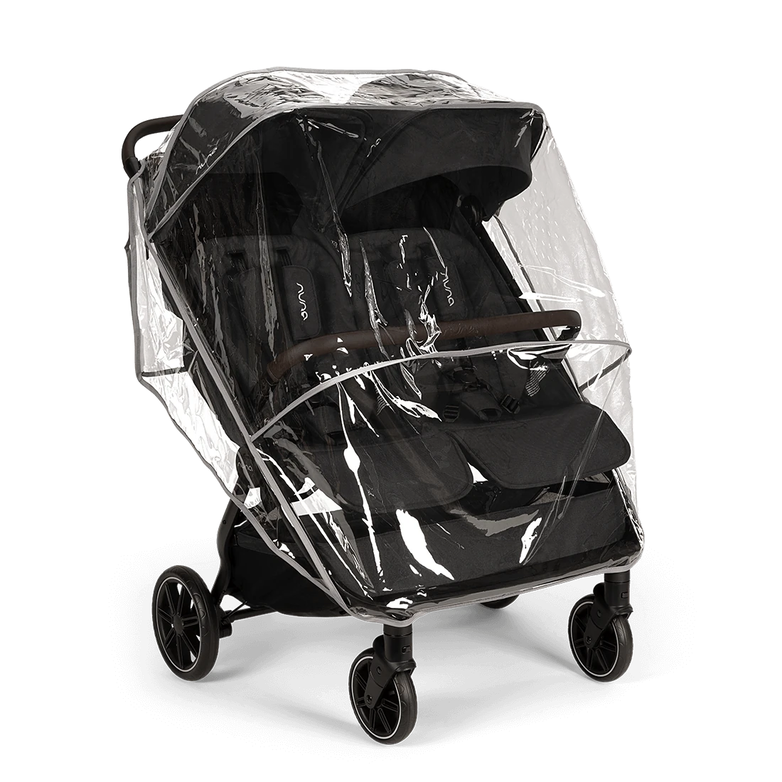 Nuna TRVL Dubl Double Stroller — Caviar — alternate product view 3