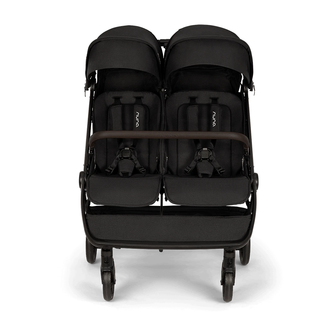 Nuna TRVL Dubl Double Stroller — Caviar — alternate product view 4