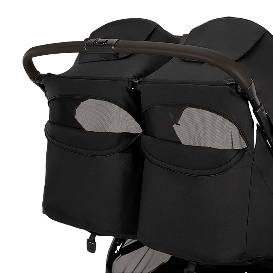 Nuna TRVL Dubl Double Stroller — Caviar — alternate product view 6