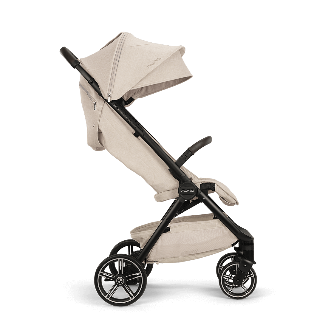 Nuna TRVL lx Stroller — Mica BMW Collection parent-facing side profile
