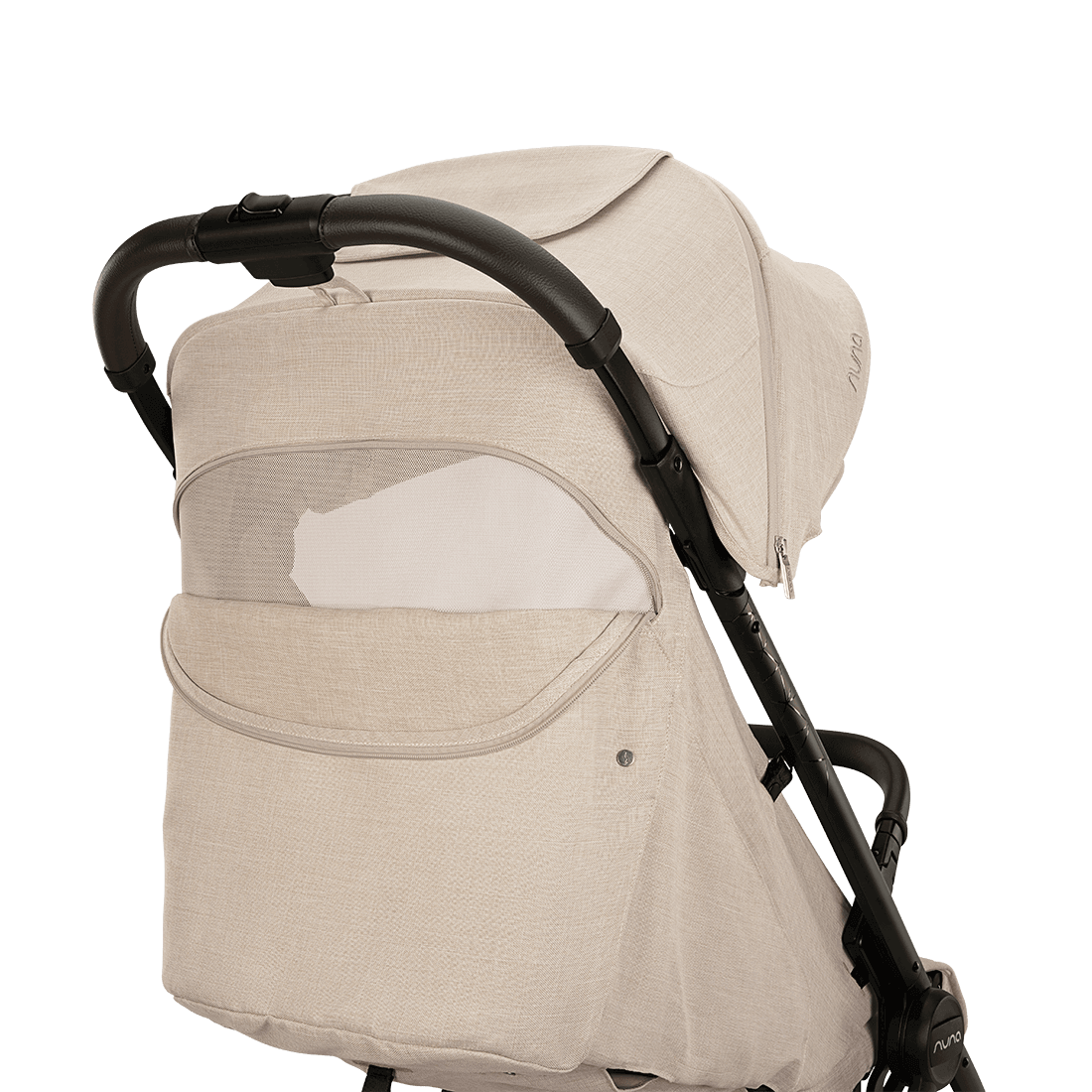 Nuna TRVL lx Stroller — Mica BMW Collection rear ventilation window