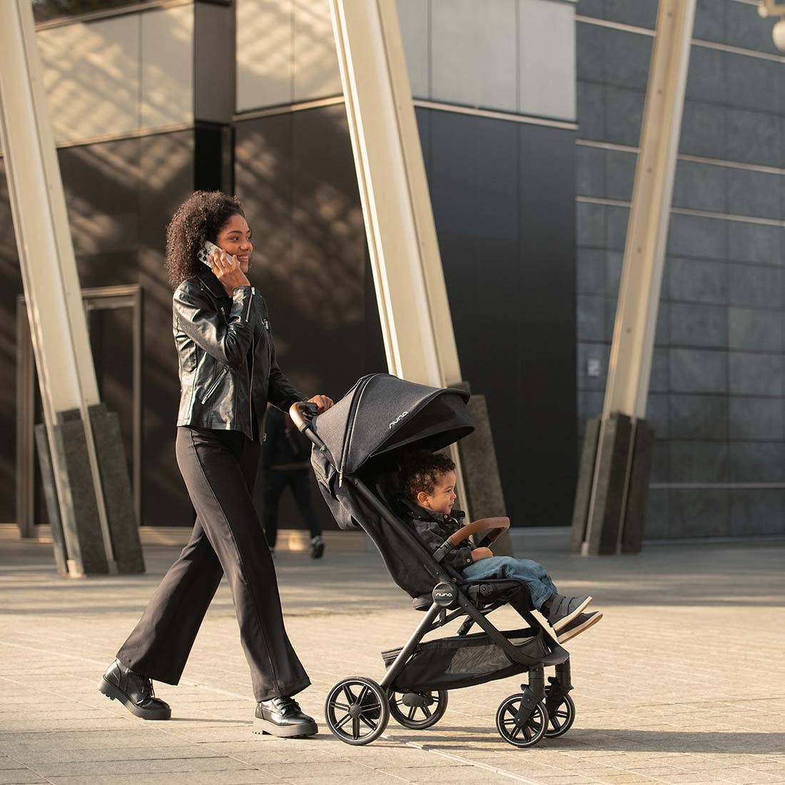 Nuna TRVL lx Stroller — one-handed city stroll