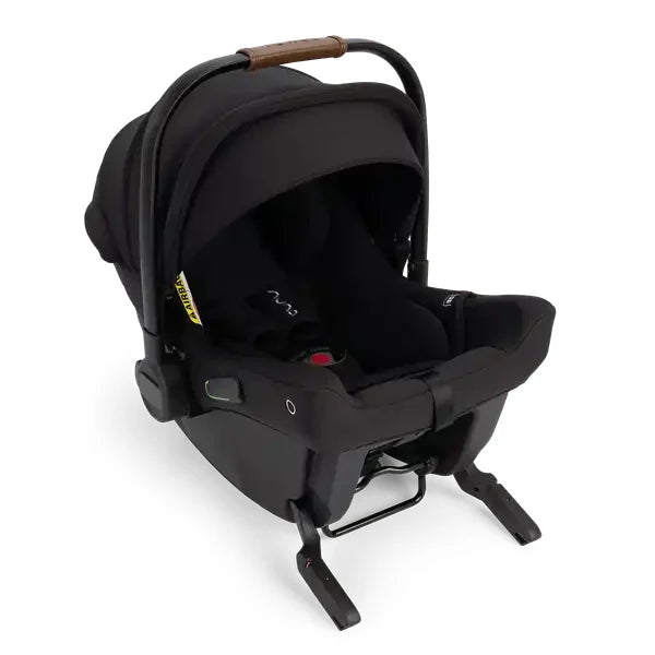 Nuna TRVL LX Stroller + PIPA Urbn Infant Car Seat Travel System showing Nuna PIPA urbn Infant Car Seat — Nuna pipa urbn in Caviar — official product view 01