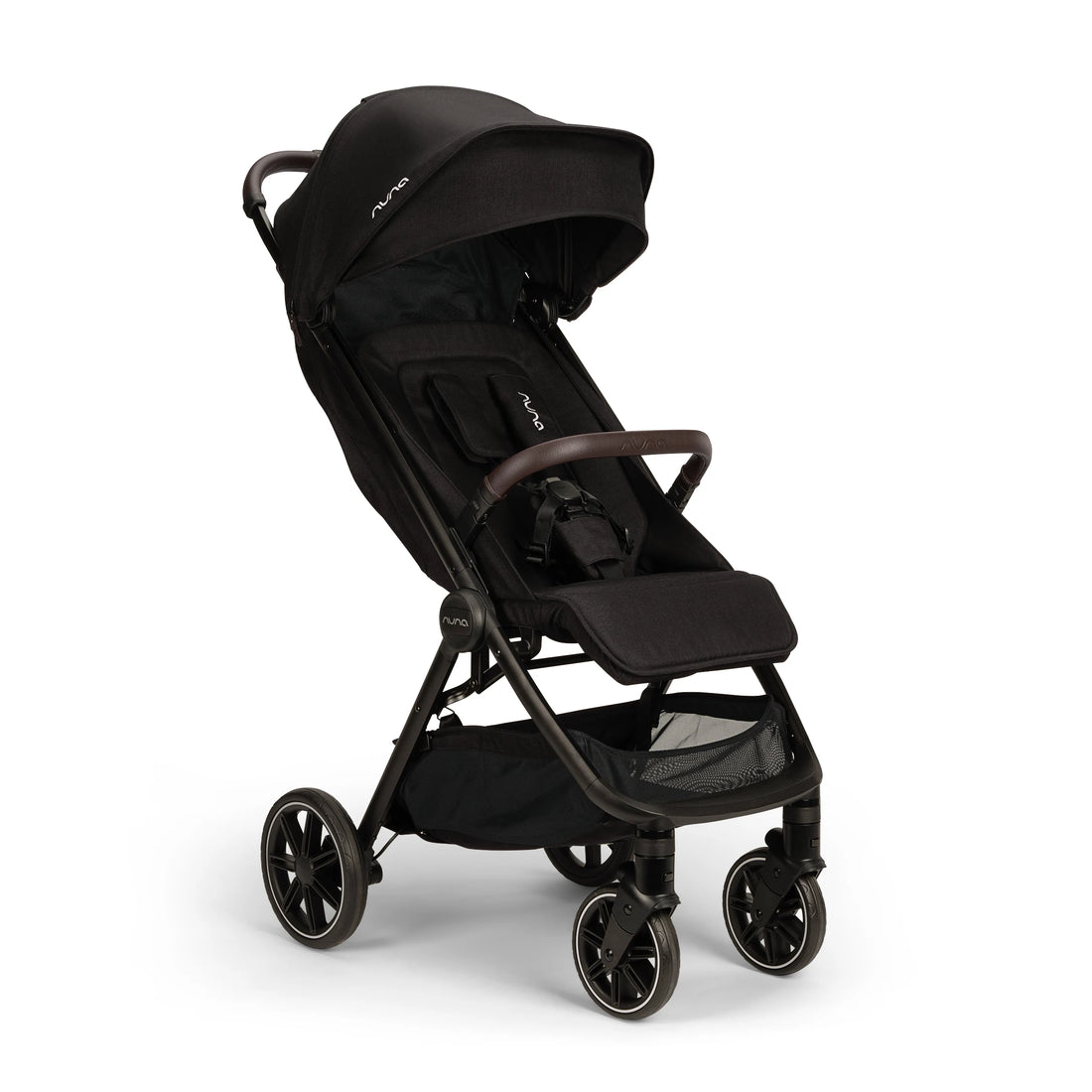 Nuna TRVL LX Stroller + PIPA Urbn Infant Car Seat Travel System showing Nuna TRVL LX Stroller in Caviar - product view