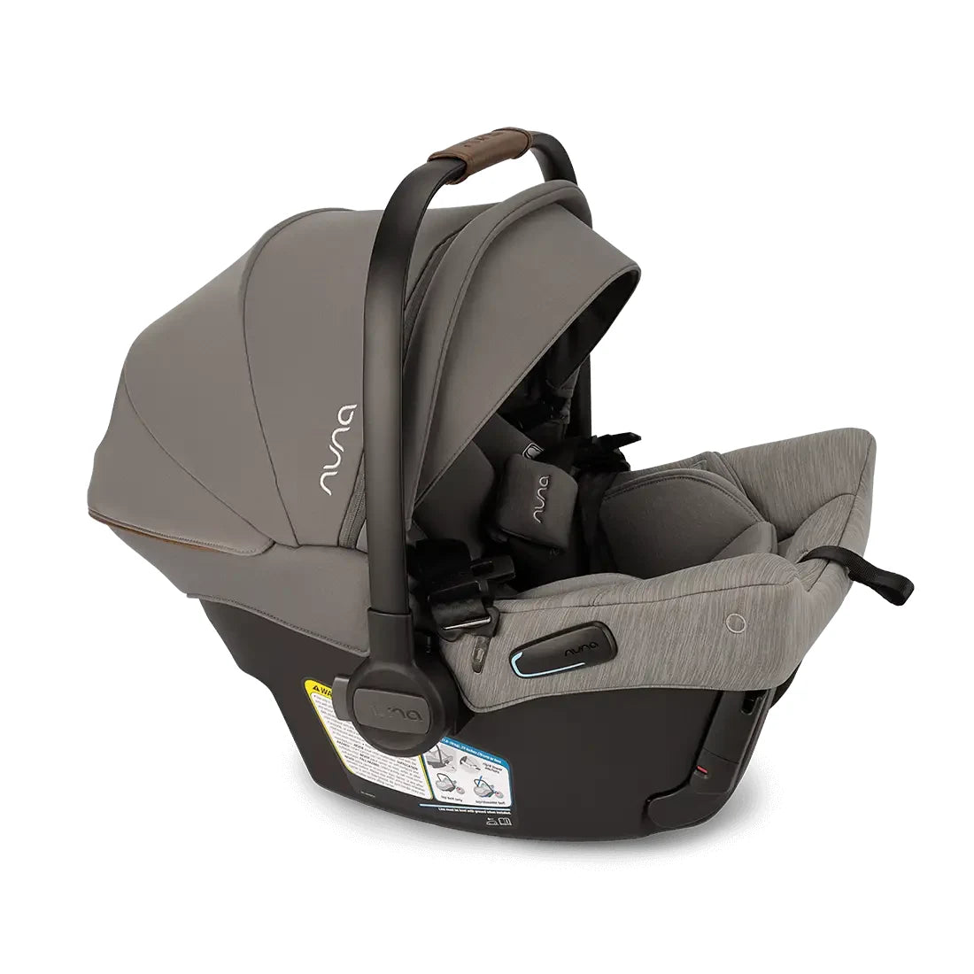 Nuna TRVL LX Stroller + PIPA Urbn Infant Car Seat Travel System showing seat detail