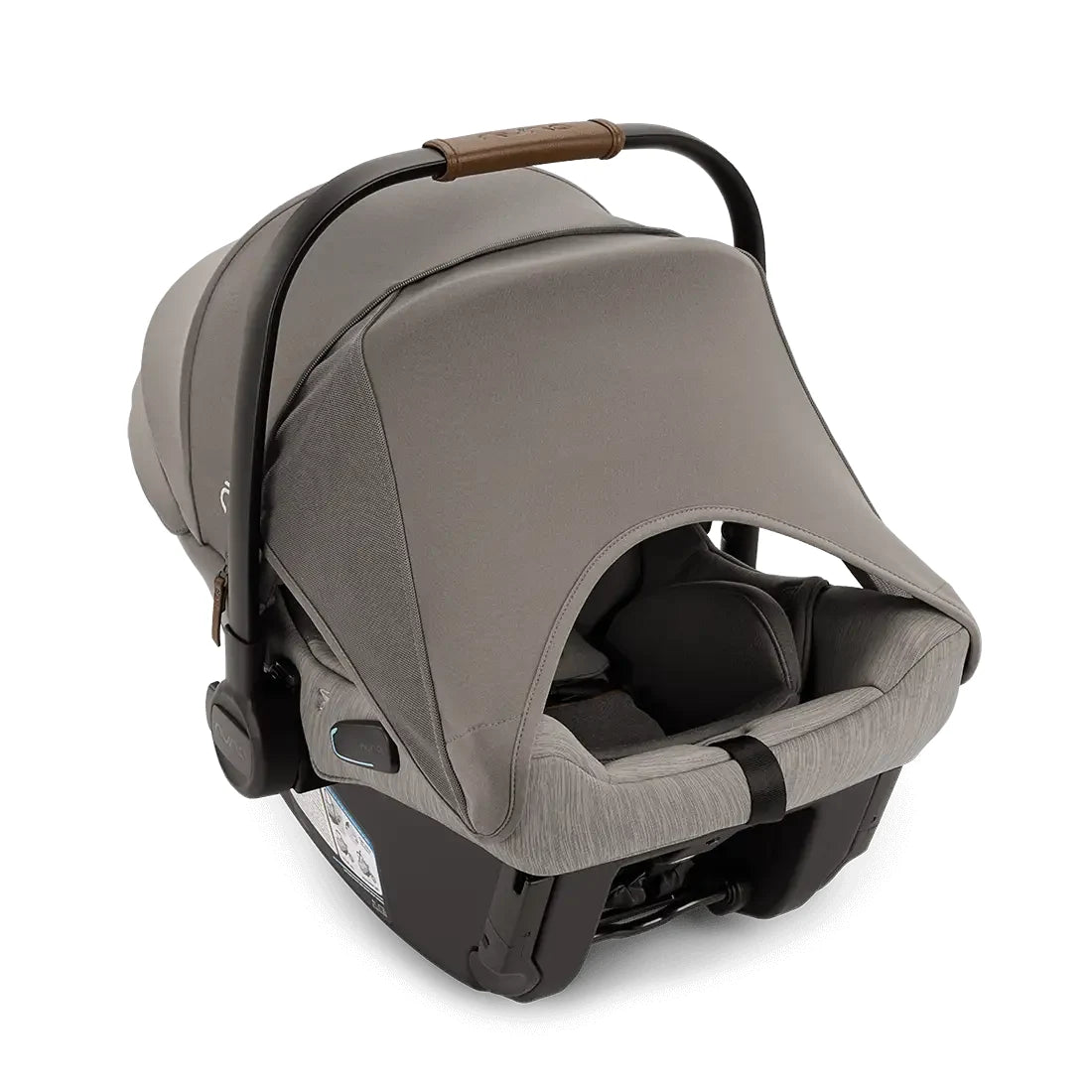 Nuna TRVL LX Stroller + PIPA Urbn Infant Car Seat Travel System showing seat detail