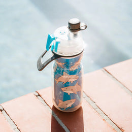O2Cool 12 oz Kid's Mist 'N Sip 2-in-1 Misting Water Bottle - Sharks