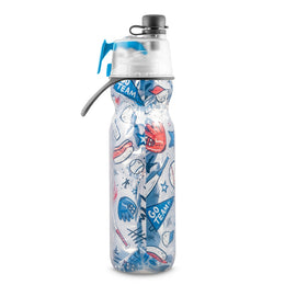 O2Cool 20 oz Mist 'N Sip 2-in-1 Misting Water Bottle - Baseball Sketch