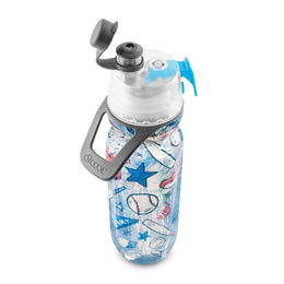 O2Cool 20 oz Mist 'N Sip 2-in-1 Misting Water Bottle - Baseball Sketch