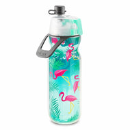 O2Cool 20 oz Mist 'N Sip 2-in-1 Misting Water Bottle - Flamingo