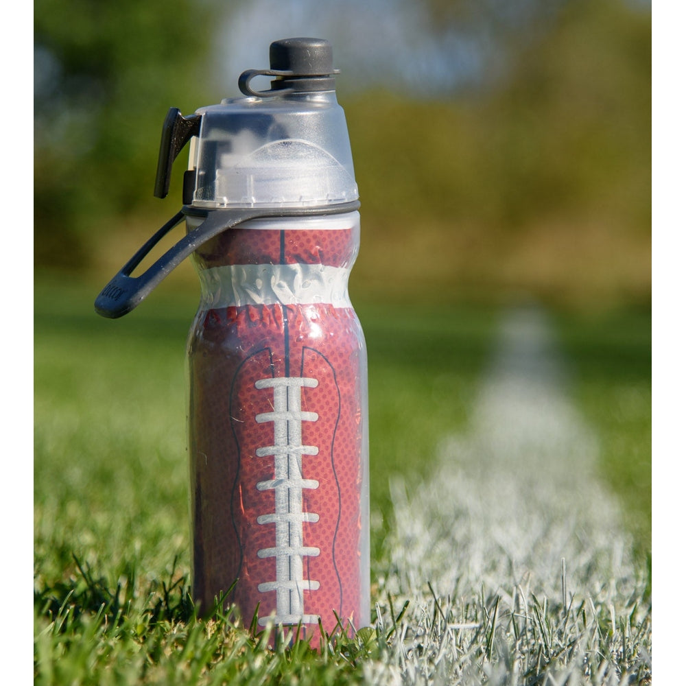 O2Cool 20 oz Mist 'N Sip 2-in-1 Misting Water Bottle - Football lifestyle view