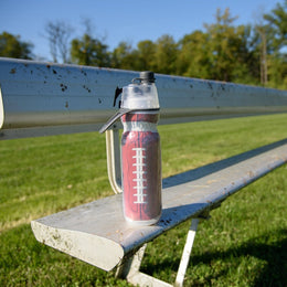 O2Cool 20 oz Mist 'N Sip 2-in-1 Misting Water Bottle - Football