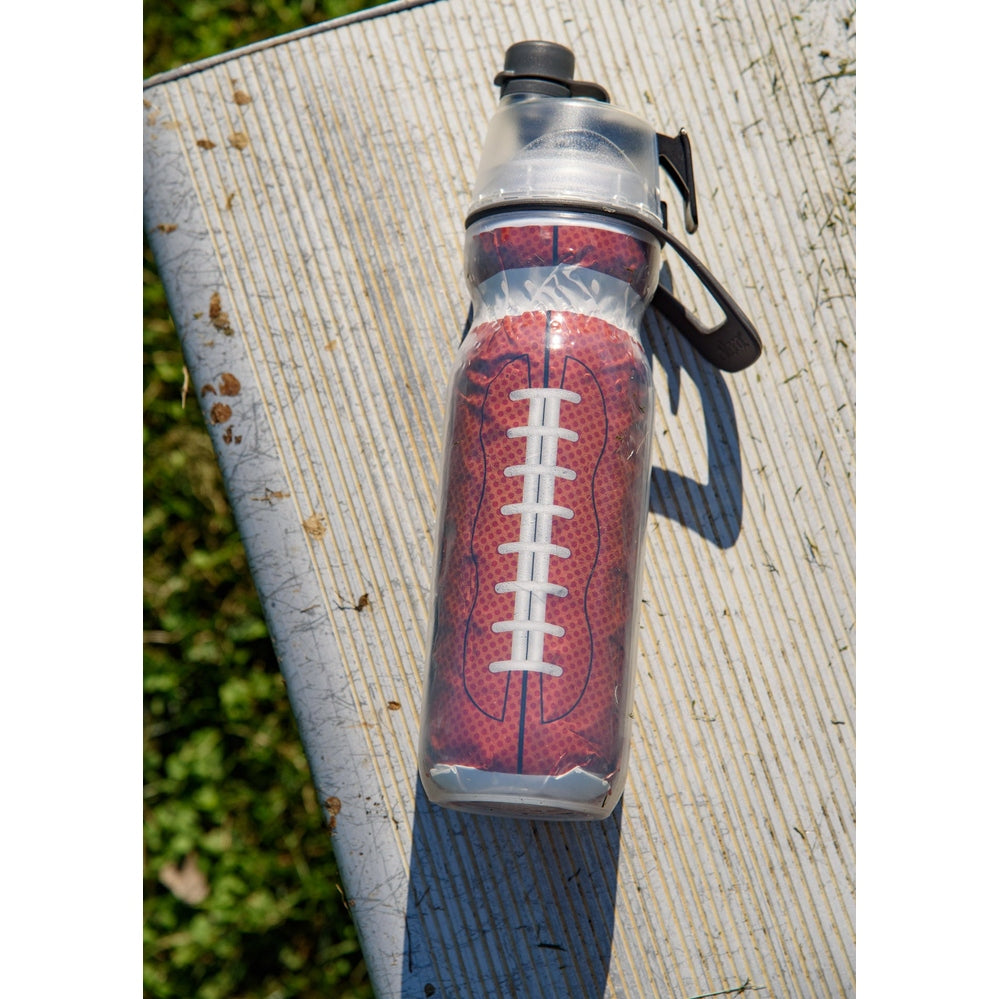 O2Cool 20 oz Mist 'N Sip 2-in-1 Misting Water Bottle - Football lifestyle view