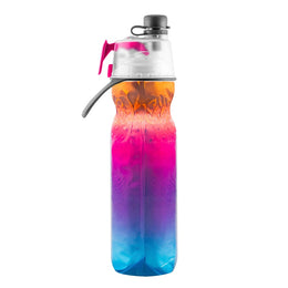 O2Cool 20 oz Mist 'N Sip 2-in-1 Misting Water Bottle - Ombre Raspberry