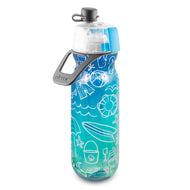 O2Cool 20 oz Mist 'N Sip 2-in-1 Misting Water Bottle - Summer Doodle